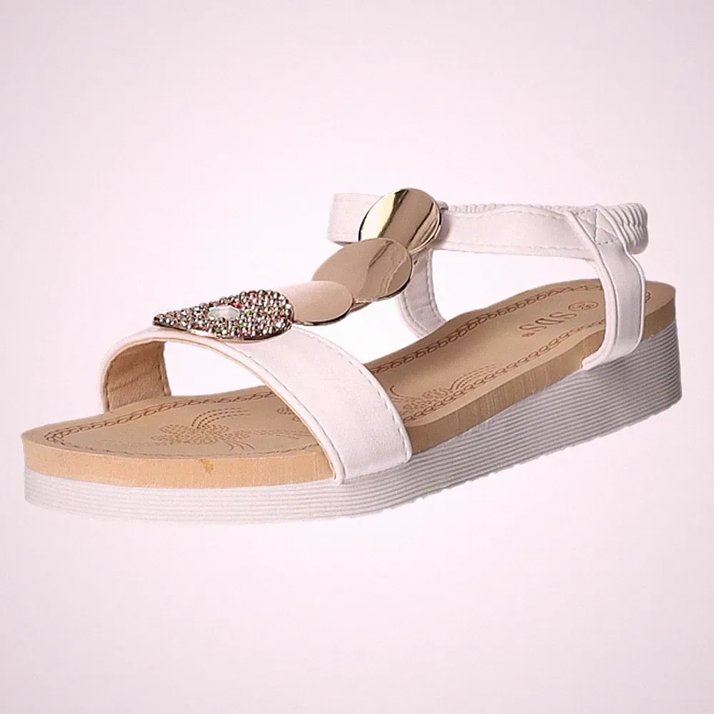 Keil Sandalette ab 30mm Sohlenhöhe 9686-PL-H