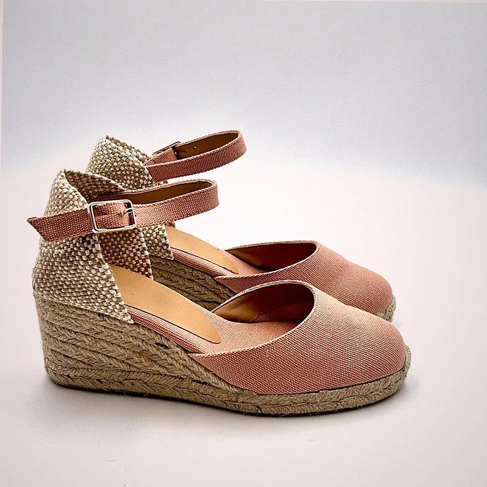 Keile Castaner Rosa, Keilabsätze 7cm, Plateau 1cm Mod Carol / 6/002 Art. 021655