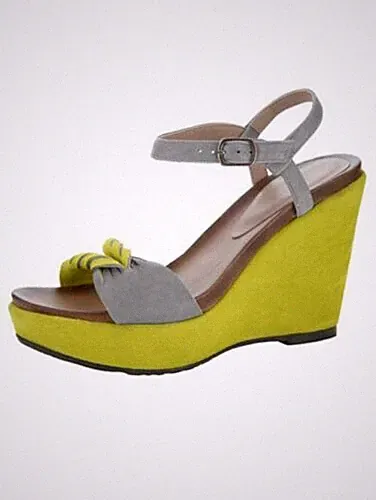 Verstellbarer Riemen Plateausandalette