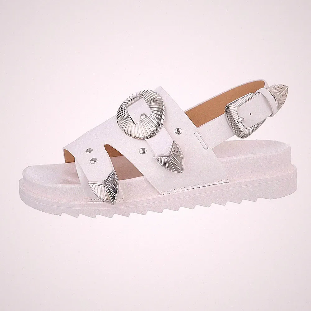 Keilsandaletten Damenschuhe 5624 Ital-design In Weiß
