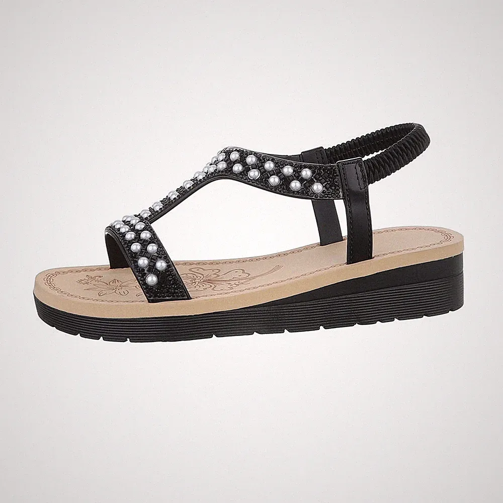 Keilsandaletten Damenschuhe 8788 Ital-design In Schwarz