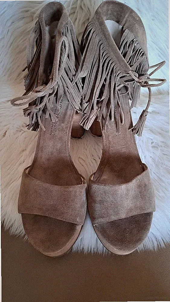 Kennel &Schmenger Damen Sandale Sandalette BOHO Gr. 6.5 neuw. Wildleder
