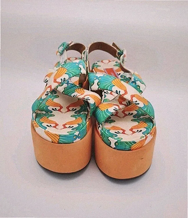 La Double J Plateausandale Keilpumps Riemchensandalen Damen Sandalen Gr. 37 Top