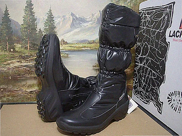 Lackner Stiefel Boots Damenschuhe Winter 7920 Gr.36-42 schwarz Neu12