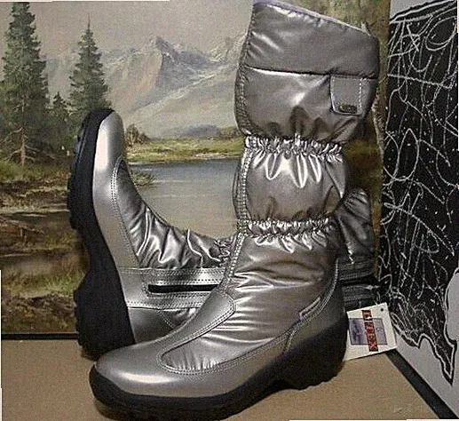 Lackner Stiefel Boots Winterschuhe wasserabweisend silber 36-42 7920 Neu11