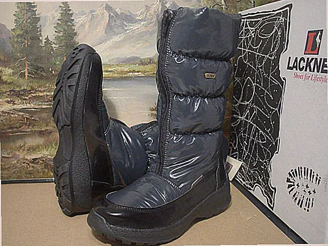 Lackner Stiefel Winter Boots Damen Schuhe 7676 36-42 grau Neu1