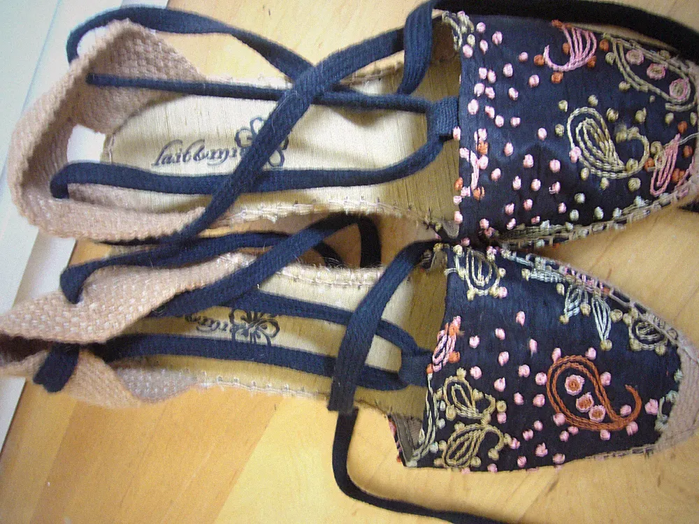 Seide Plateausandalette