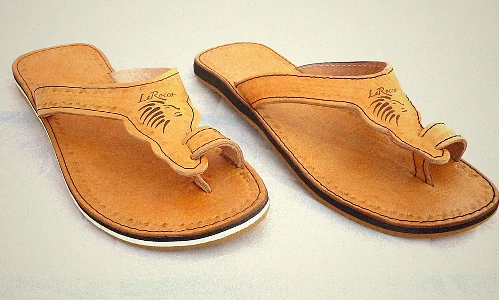 LaRocco Ledersandalen Zehentrenner Zehenschlaufe Echtleder Sandalen 23.b 2018
