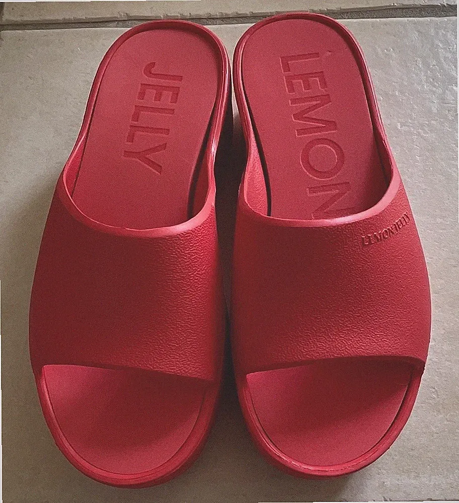 Lemon Jelly Damen Sandalen Badeschuhe Rot EU 38 Keilabsatz Plateau