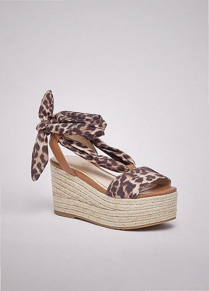 Liujo Damen Sandalen Keilabsatz mit Schal