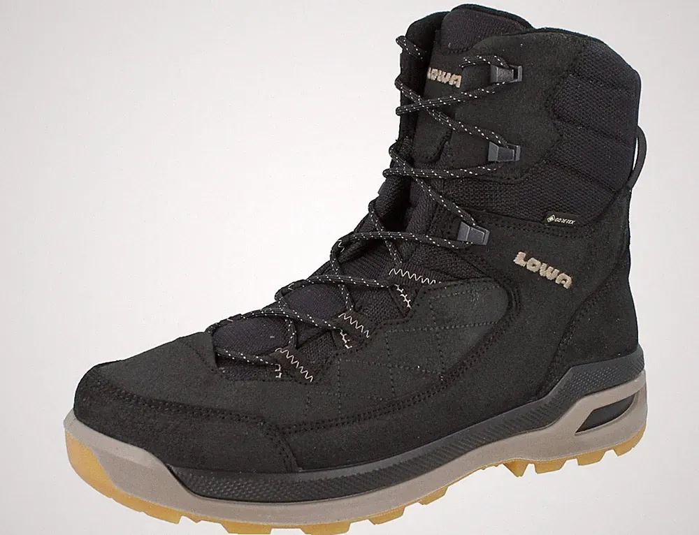 LOWA Ottawa GTX Herren Winterstiefel Outdoor Boots schwarz beige Veloursleder