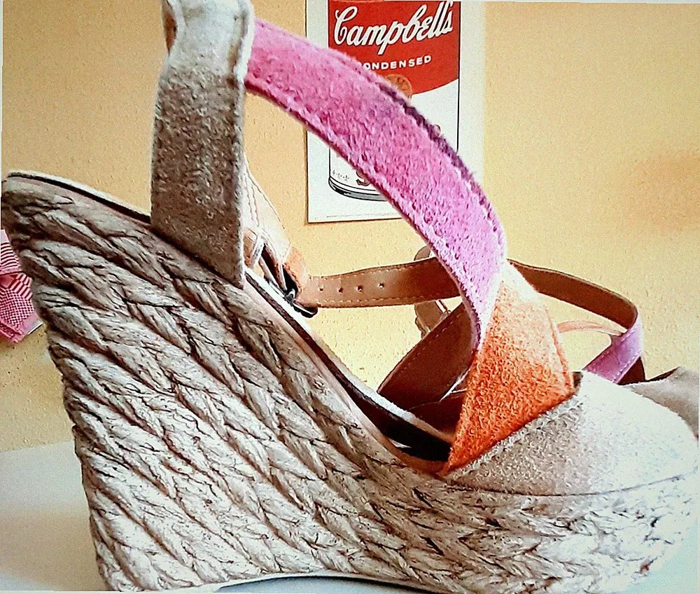 !! MADE IN ITALY !! KEILSANDALE VON !! YOUNG SPIRIT !! GR. 36 ECHTLEDER !PLATEAU