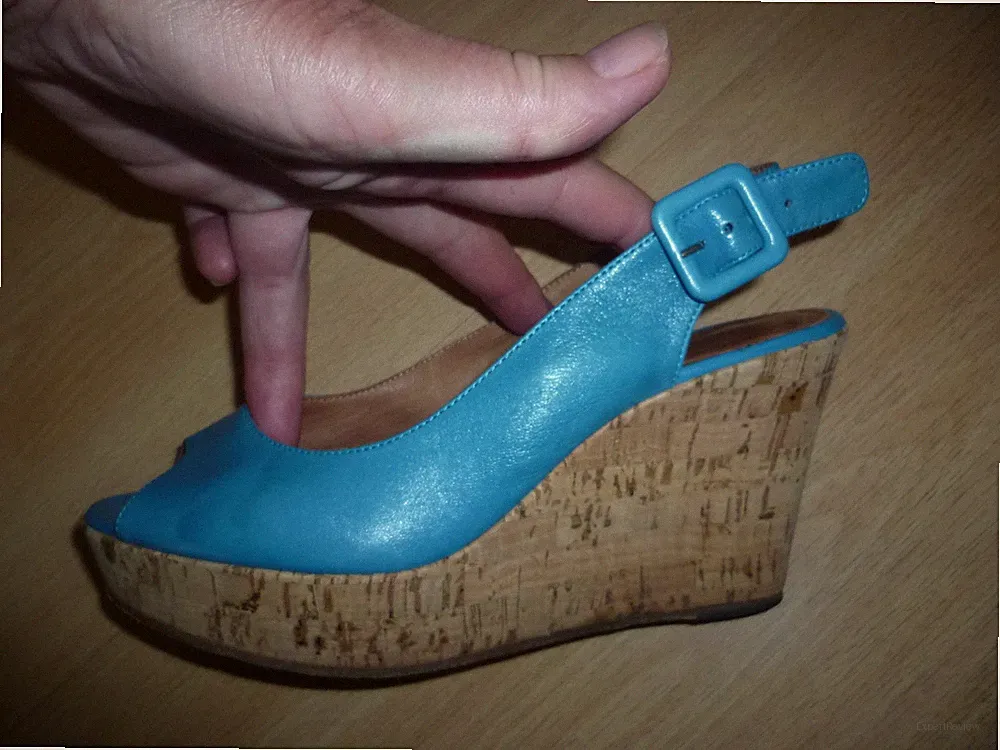 MarcCain Sandalen Gr.37,Türkis,Leder,Keilabsatz,Top!!!