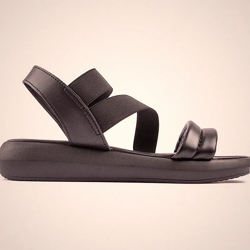 Marco Tozzi Damen Strappy Keilabsatz Sandalen Schwarz