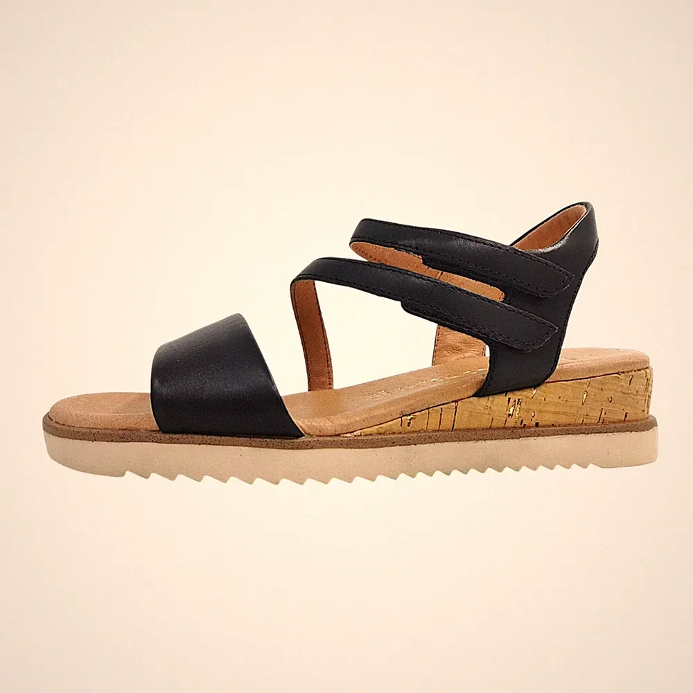 Marco Tozzi Damenschuhe Sandalette Schwarz Freizeit
