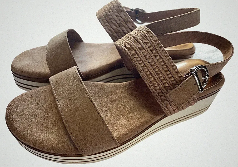 Marco Tozzi Neuware Gr. 37 sportliche Keilsandale rose mit Mignonriemchen