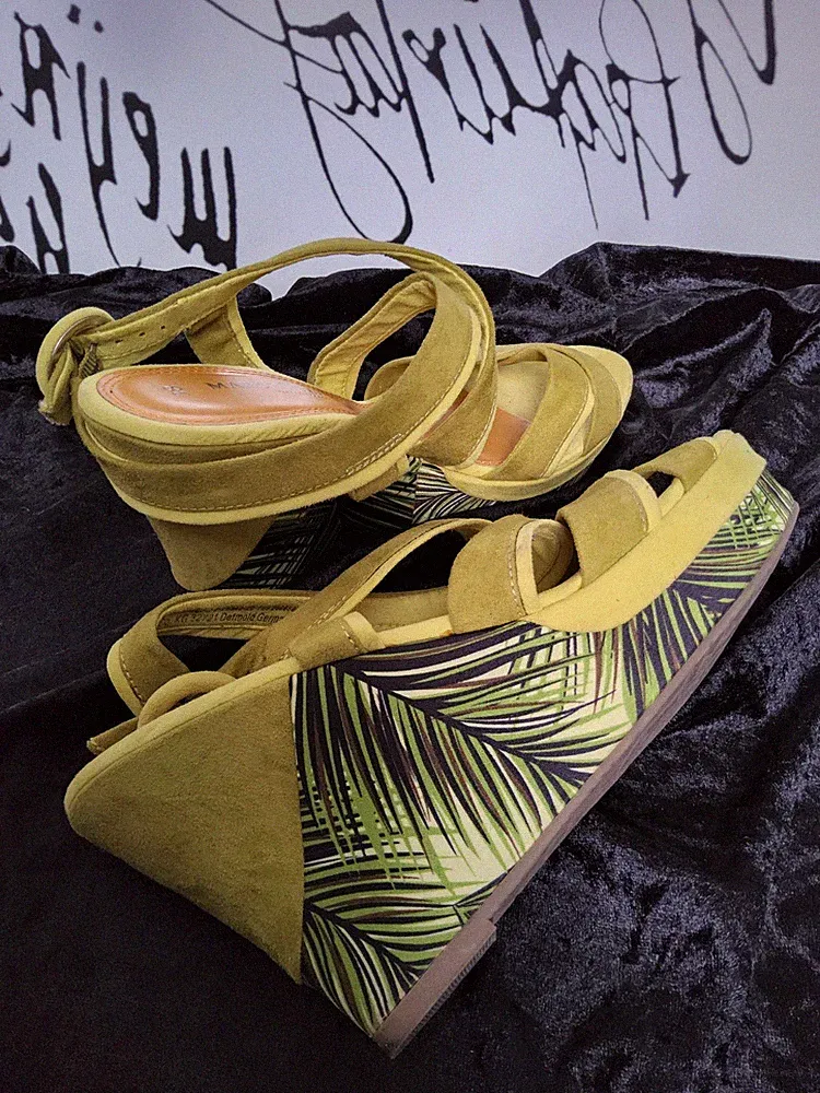 "MARCO TOZZI" PALM BEACH KEIL-SANDALETTE 38 LIMETTEN-/OLIVGRÜN NEUWERTIG ✅️✅️✅️