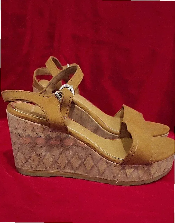 Marco Tozzi Sommer Sandalen Damen Braun Leder Größe 37