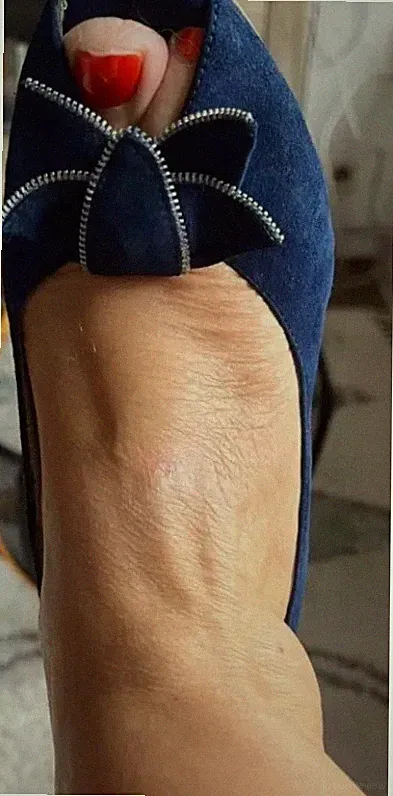 Massimo Santini Damen Pumps Leder Royal Blue Gr. 38 – Keilabsatz, elegant