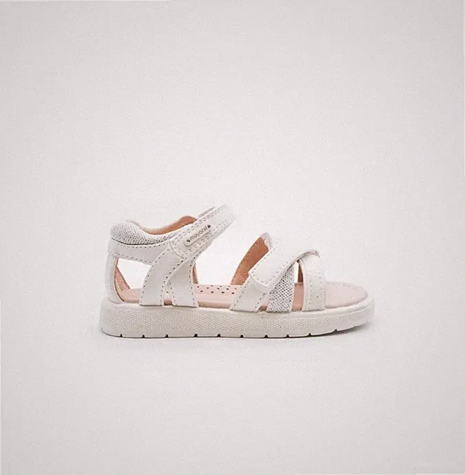 Mayoral Elegante Mädchen Sandalen mit Riemchen Erste Schritte Leder Weiß