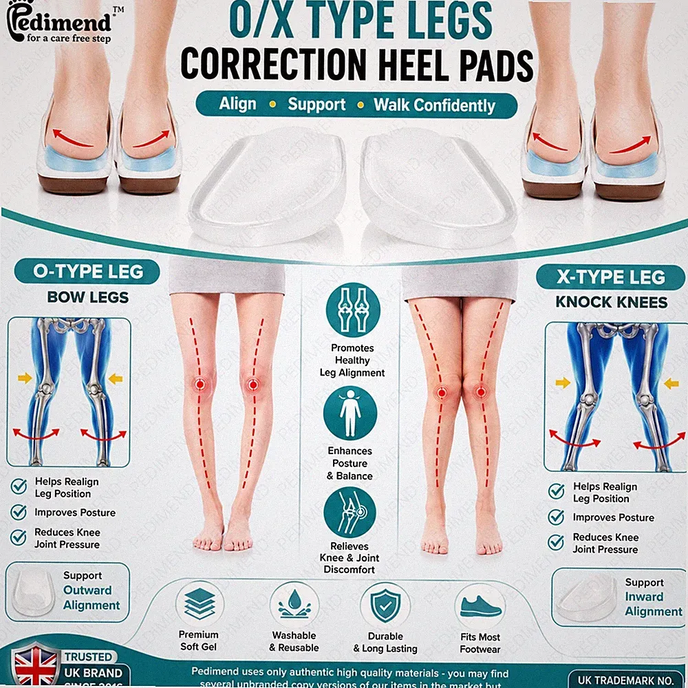 Mediale & seitliche Fersenkeil Schuhpolster für korrigierende Pronation und Supination