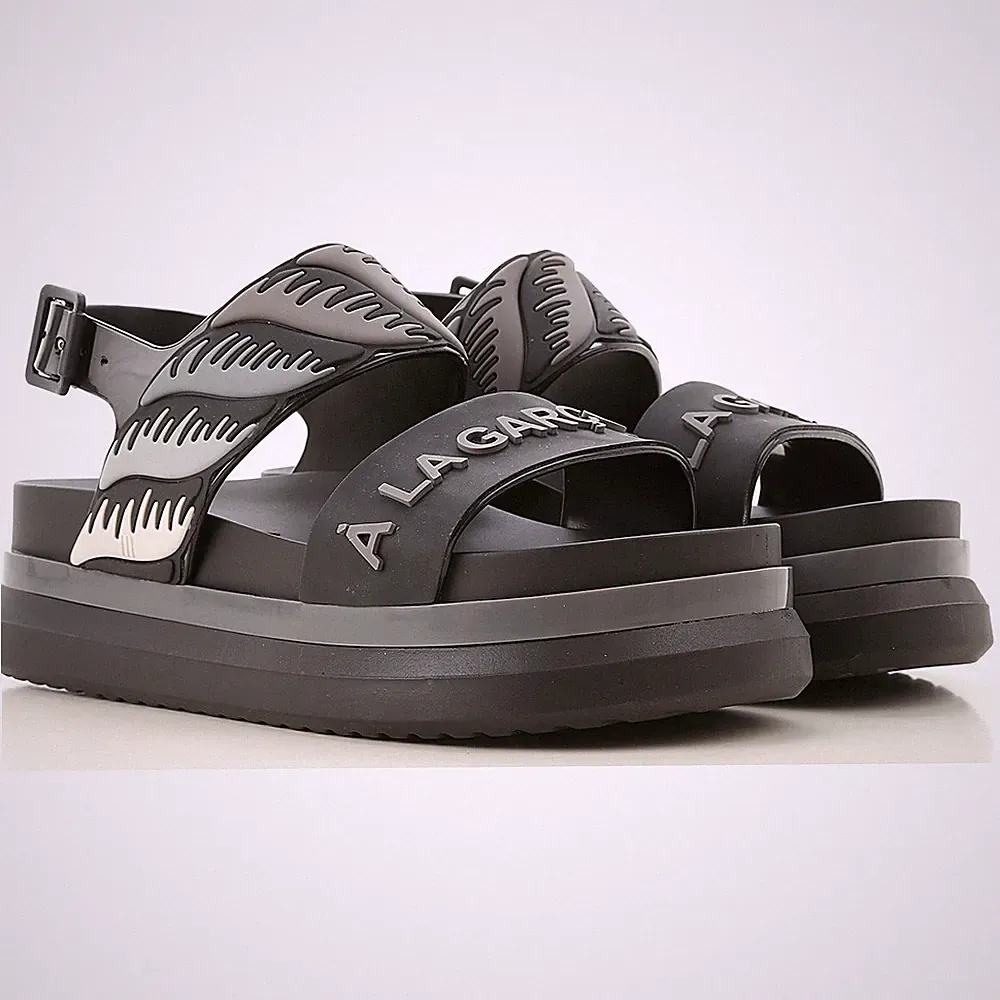 Melissa Cosmic Sandal II A La Garçonne Damen Sandale Zeppa Weiß Kautschuk
