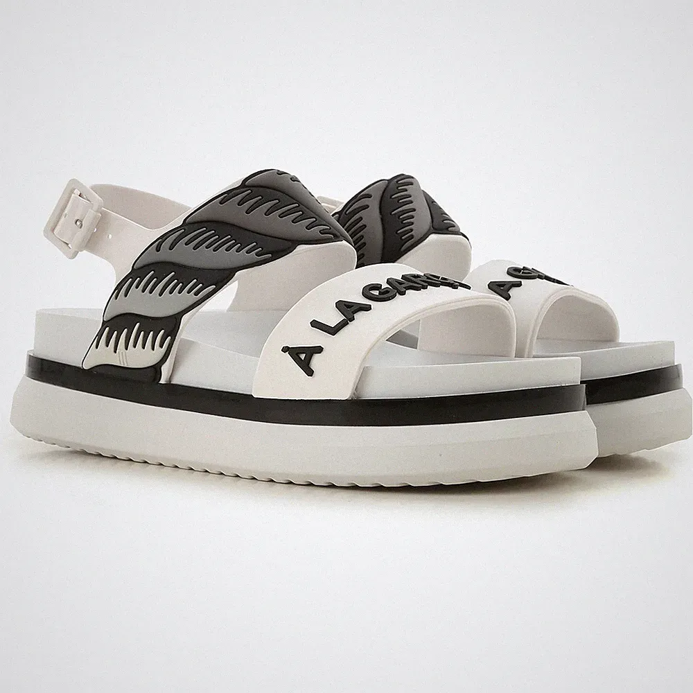 Melissa Cosmic Sandal II A La Garçonne Damen Sandale Zeppa Weiß Kautschuk