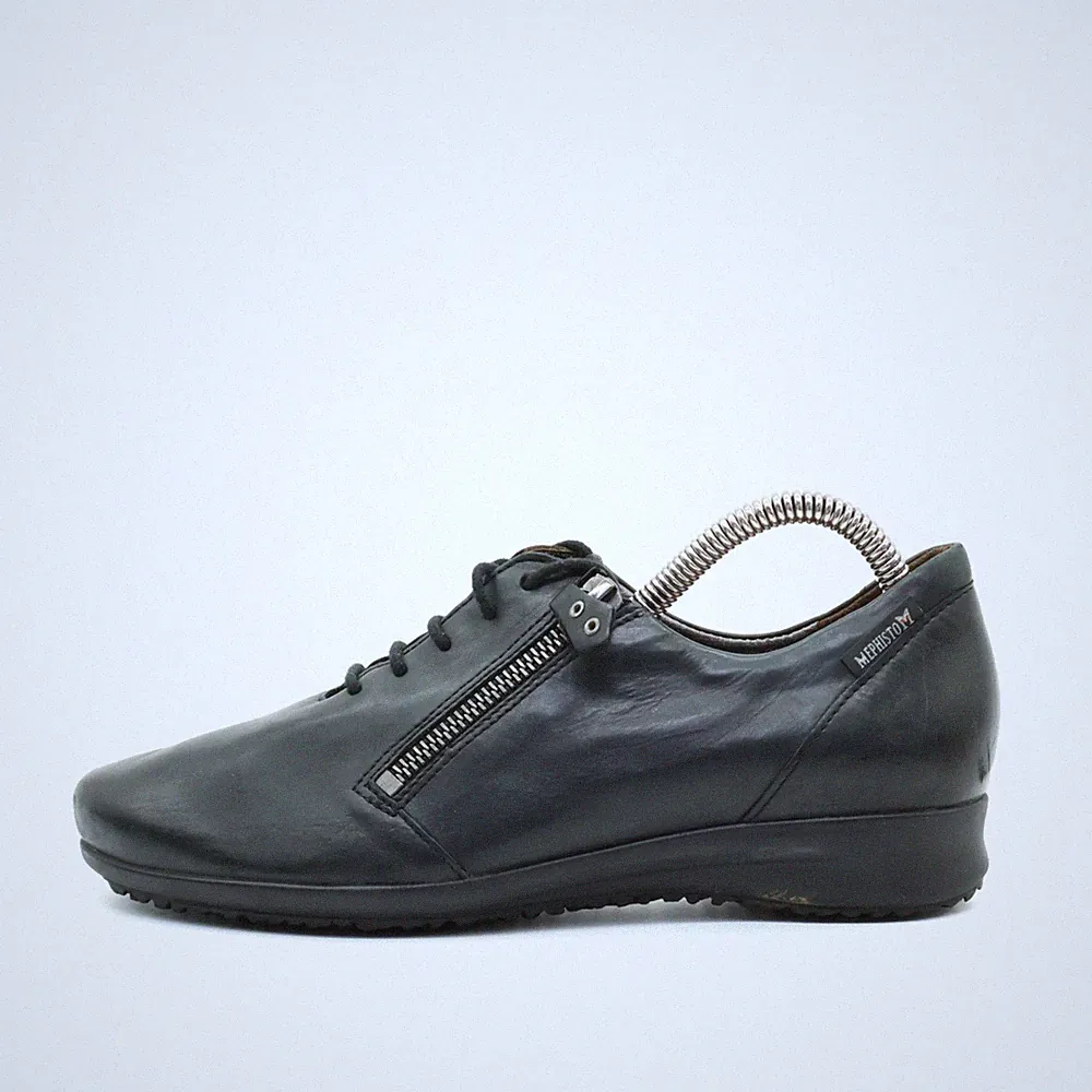 Mephisto Damen Schnürschuhe EU 36,5 Komfort Schnürschuh schwarz