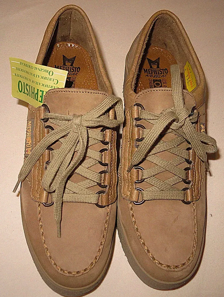 MEPHISTO Halbschuh Natural Look braun Gr. 6 ( 39) echt Leder Wander Freizeit NEU
