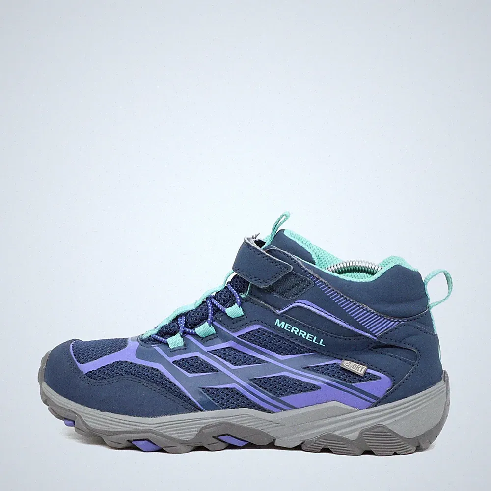 Merrell Damen Moab Mid AC WTRPF Wanderschuh Blau/Lila Leicht Wanderschuhe EU 38