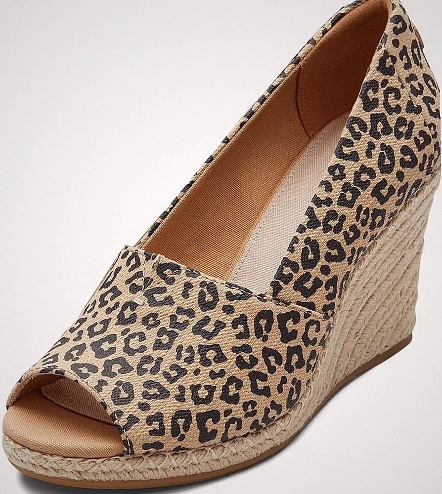 Michelle DamenSandalen, Natürliche, strukturierte kleine Leoparden, 37 EU