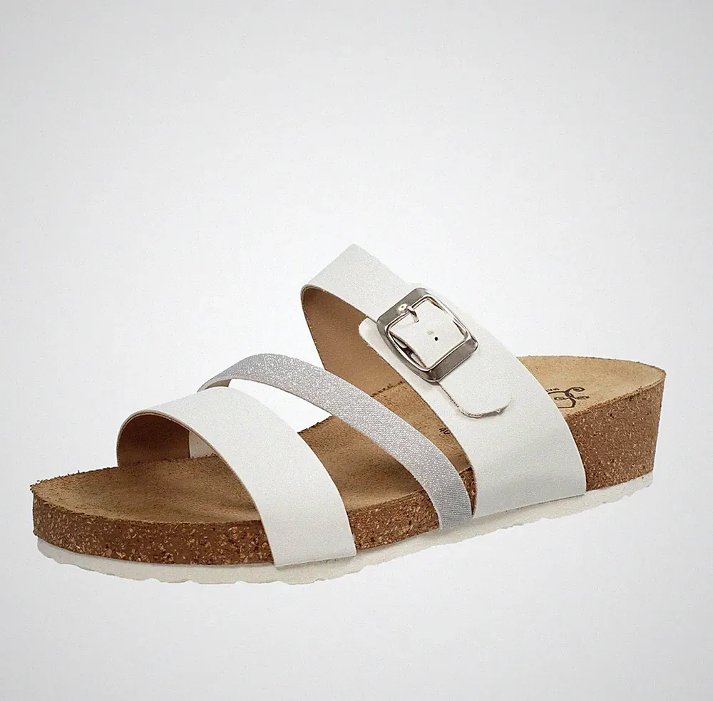 Miss Desire Sandalen mit Keilabsatz weiß - Damen Schuhe Sandalen Keilabsatz und Plateau