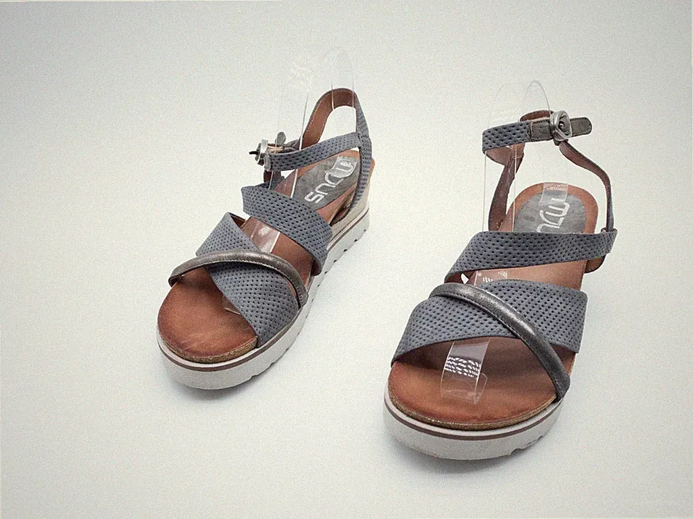 MJUS Damen Keilsandalette Sandale Sandalette Halbschuh Gr 39 EU Art 20474-80