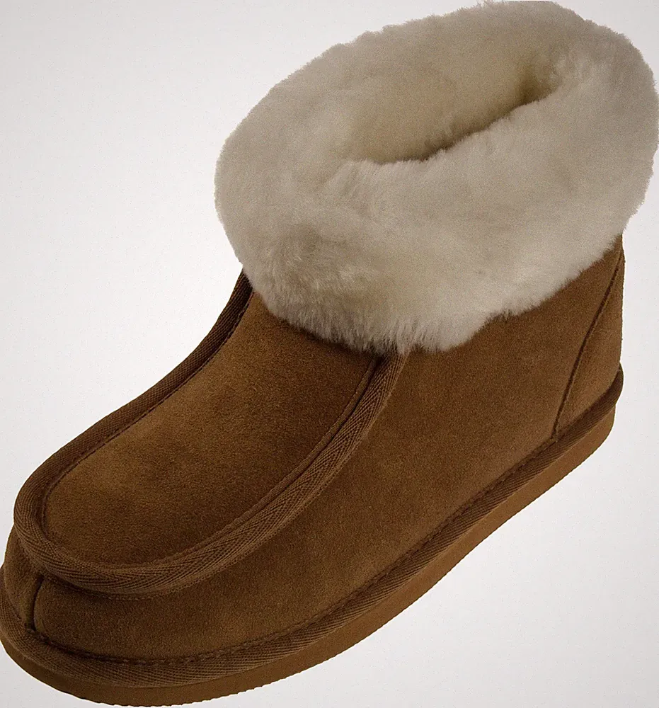 Mokassin feinstes Merino Lammfell 2 Farben Lammfellschuh Hausschuhe Halbschuh
