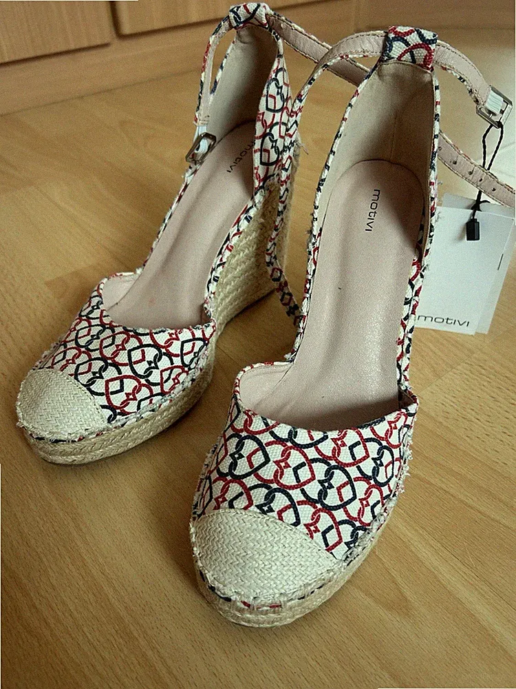 Motivi Damen Slingback Keilabsatz Sandalen 39
