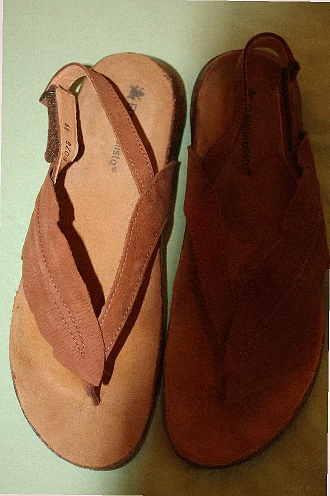 Naturschuh "El Naturalista" 39 braun Zehentrennersandalen Echtleder,Naturkork