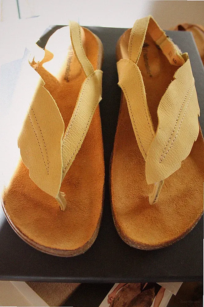 Naturkautschuk Keilabsatz Sandalen