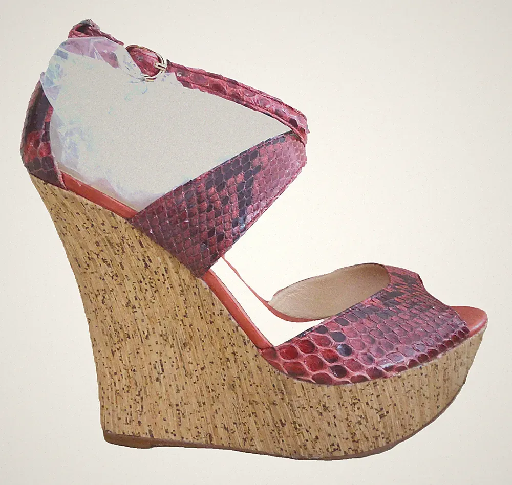 NEU!! ALEXANDRE BIRMAN Echtleder Sandaletten Pumps Gr. US 9 1/2 / EU 40,5 rot