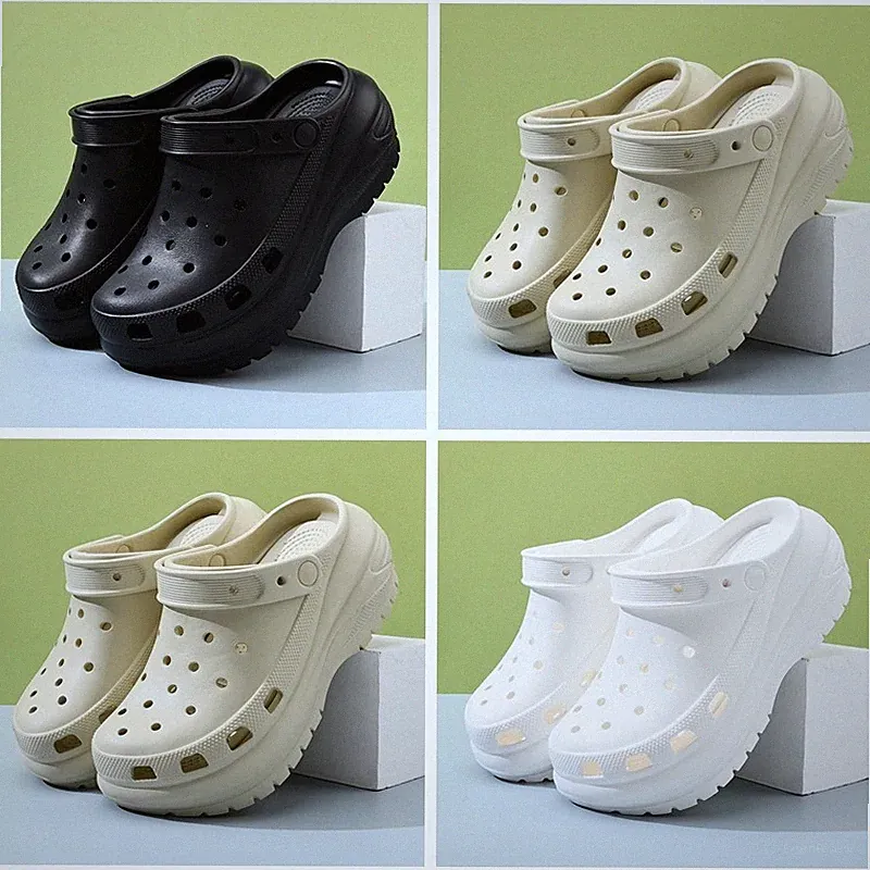Neu Damen Clogs Pantoletten Plateausandaletten Keilabsatz Sommer Garten