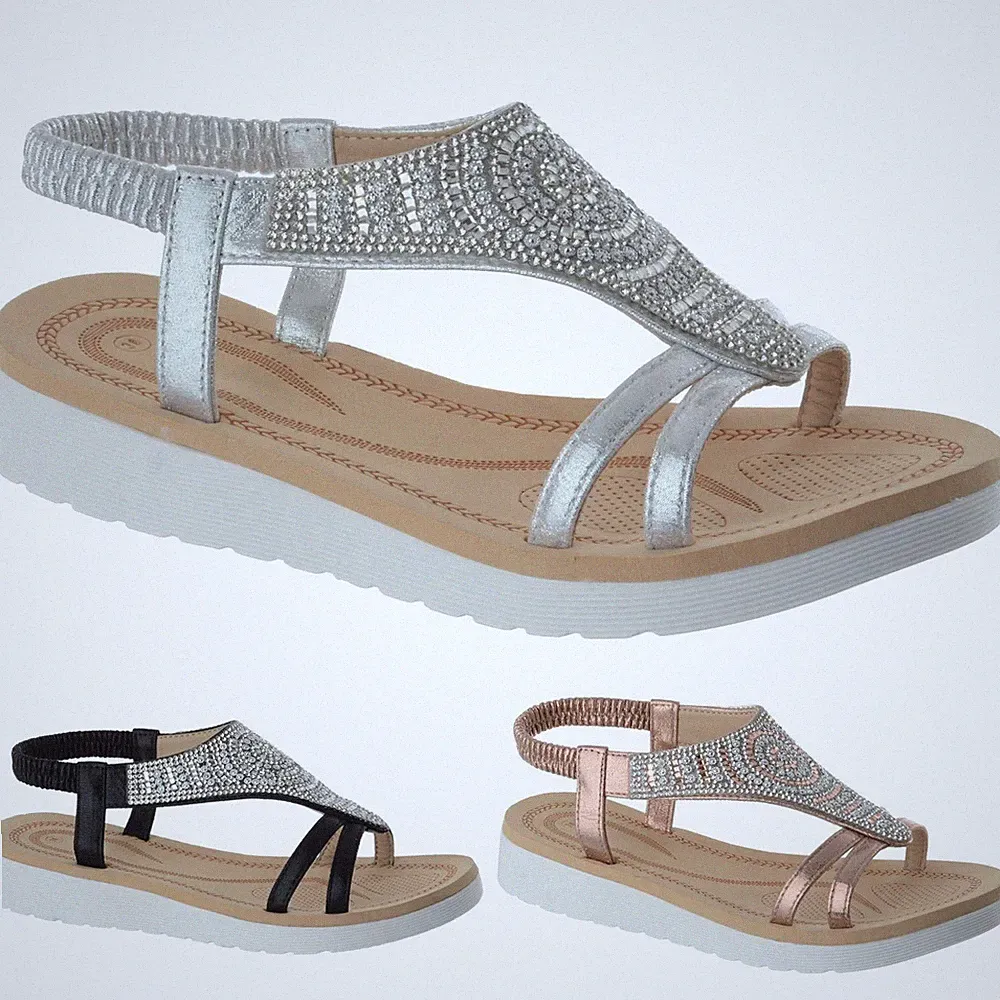 NEU DAMEN KEILABSATZ SANDALEN SOMMER PLATEAU SCHUHE SLIPPER BEQUEM