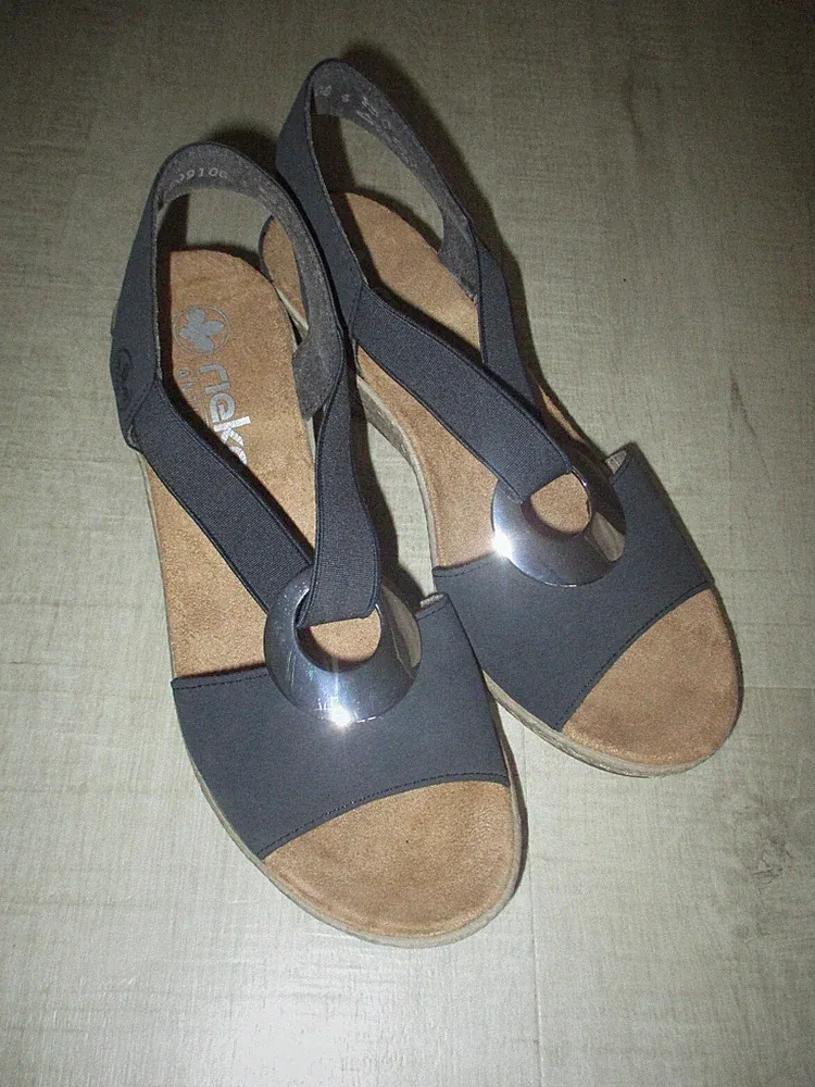 NEU RIEKER ALULA Keilabsatz Sandalen Farb-/Größe wählbar