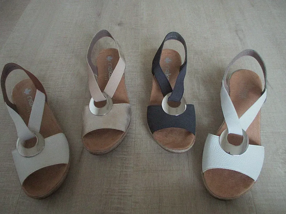 NEU RIEKER ALULA Keilabsatz Sandalen Farb-/Größe wählbar