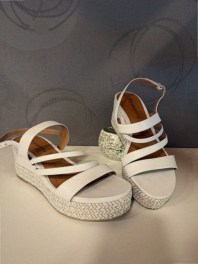 Neu! Tamaris Leder Damen Sandalen Gr. 37, NP 89,99€