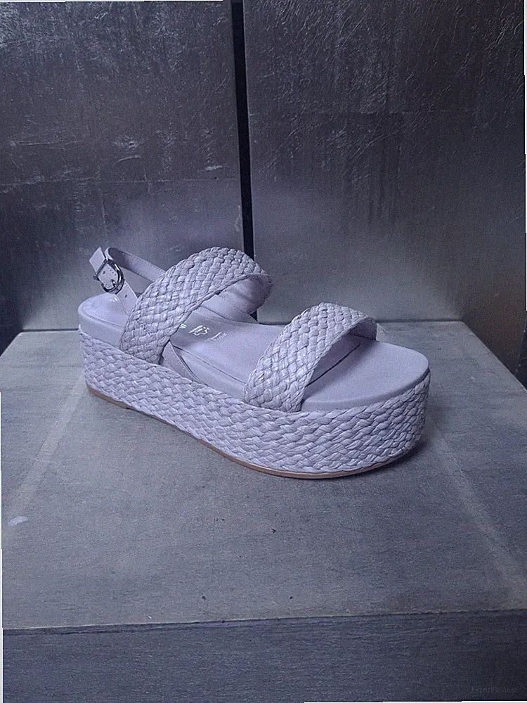 Neue TAMARIS Plateau-Sandalen Gr 37 flieder Sandaletten klobig Keilabsatz #S914