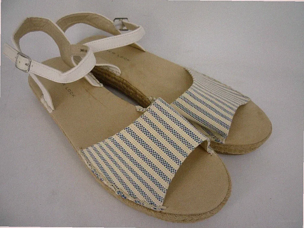 New Look Plateau Espadrille Sandalen UK 8 EU 42 LN9 KK 02