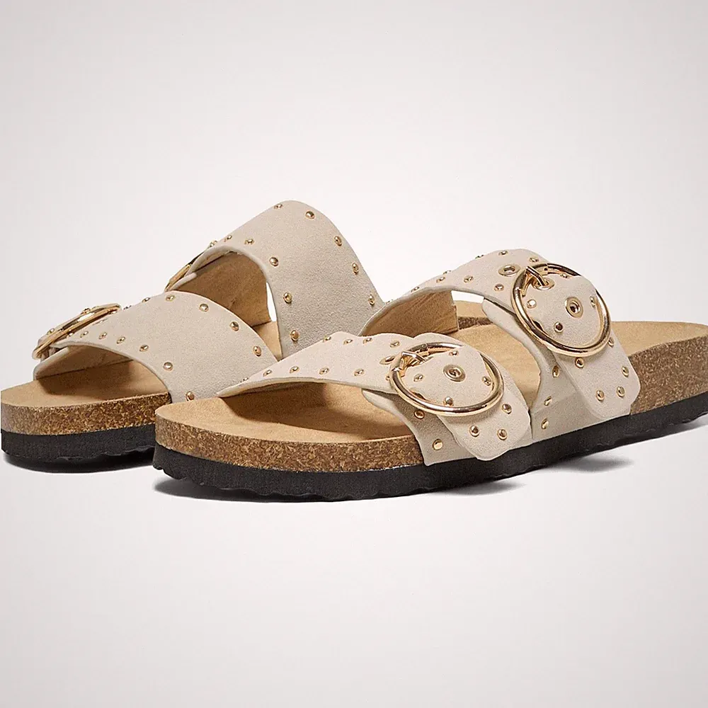 ONLY MAXI 15 Damen Sandalen Aus Polyurethan In Creme