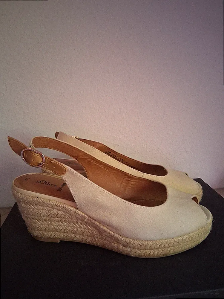 Orig. s.Oliver SANDALEN Natur/ Beige Gr.40 Sehr Guter Zustand