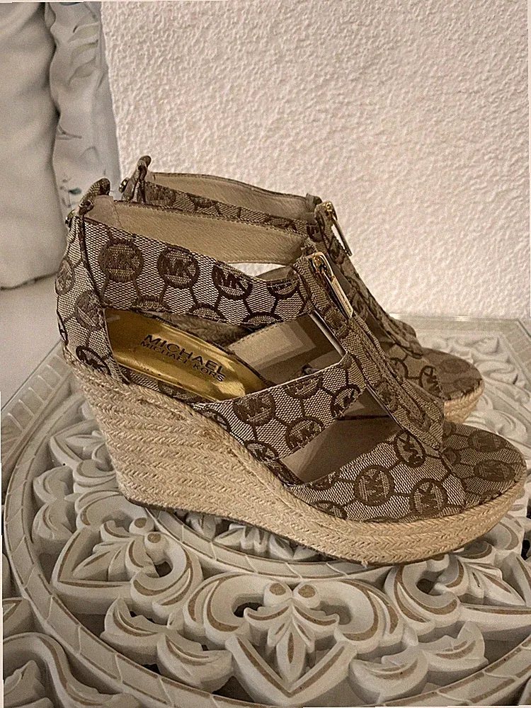 Original Michael Kors Keilabsatz Sandalen Wedges Us 7,5 Eu 38