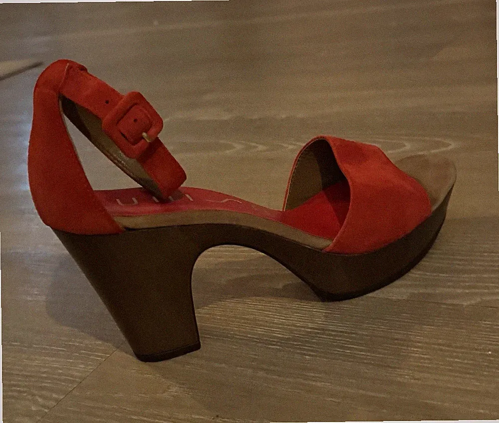 Original Unisa 38 Damen Sandalen, Leder, Plateau