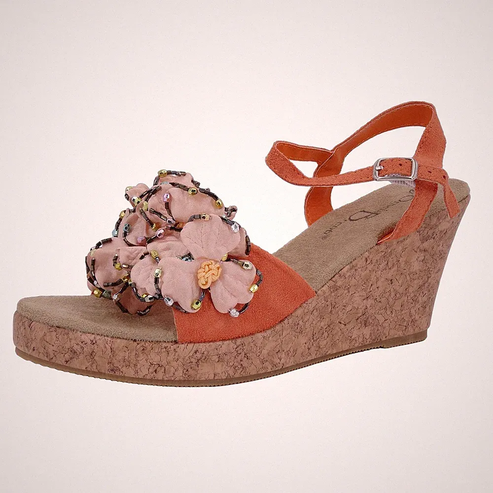 Ornela Brenti Damen Schuhe Trachten Dirndl Sandalette 33186